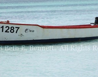 Boat in Aruba by Beth E. Bennett - Digital Download