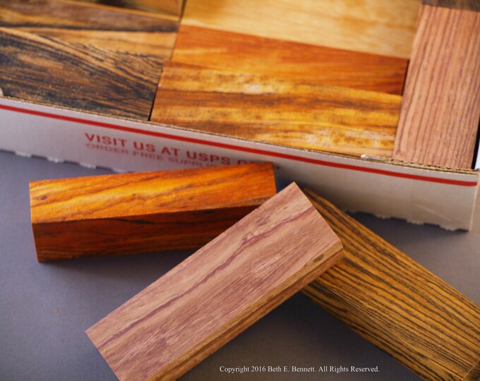 Exotic Wood Scraps Mix Small Etsy