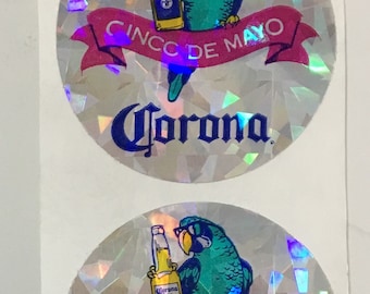 Vintage Super Rare Sandylion Prismatic Cinco De Mayo Stickers