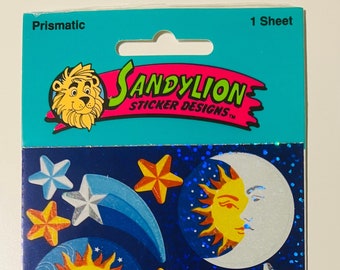 Autocollants ballon arc-en-ciel vintage scellés Sandylion
