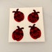 RESERVED Vintage Sandylion Fuzzy Ladybug Stickers