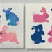 RESERVED Vintage Sandylion Pearl and Fuzzy Bunny Rabbit Stickers