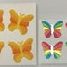 RESERVED. Vintage Fuzzy and Mylar Sandylion Butterfly Stickers