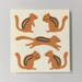 RESERVED. Vintage Fuzzy Chipmunk Stickers