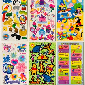 Lençóis Maxi Sandylion raros vintage. Meu pequeno pônei, Mickey Mouse, Animais, Ursinho Pooh, Unicórnios