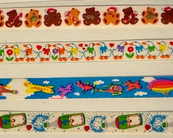 Sandylion Vintage Rare Long Sticker Strips (8 Squares in Strip) - Etsy