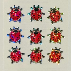 Autocollants rares vintage de coccinelle lion des sables