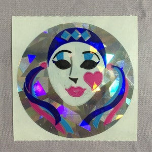 Adesivo Prismático Vintage Rare Sandylion Mini Pierrot Clown