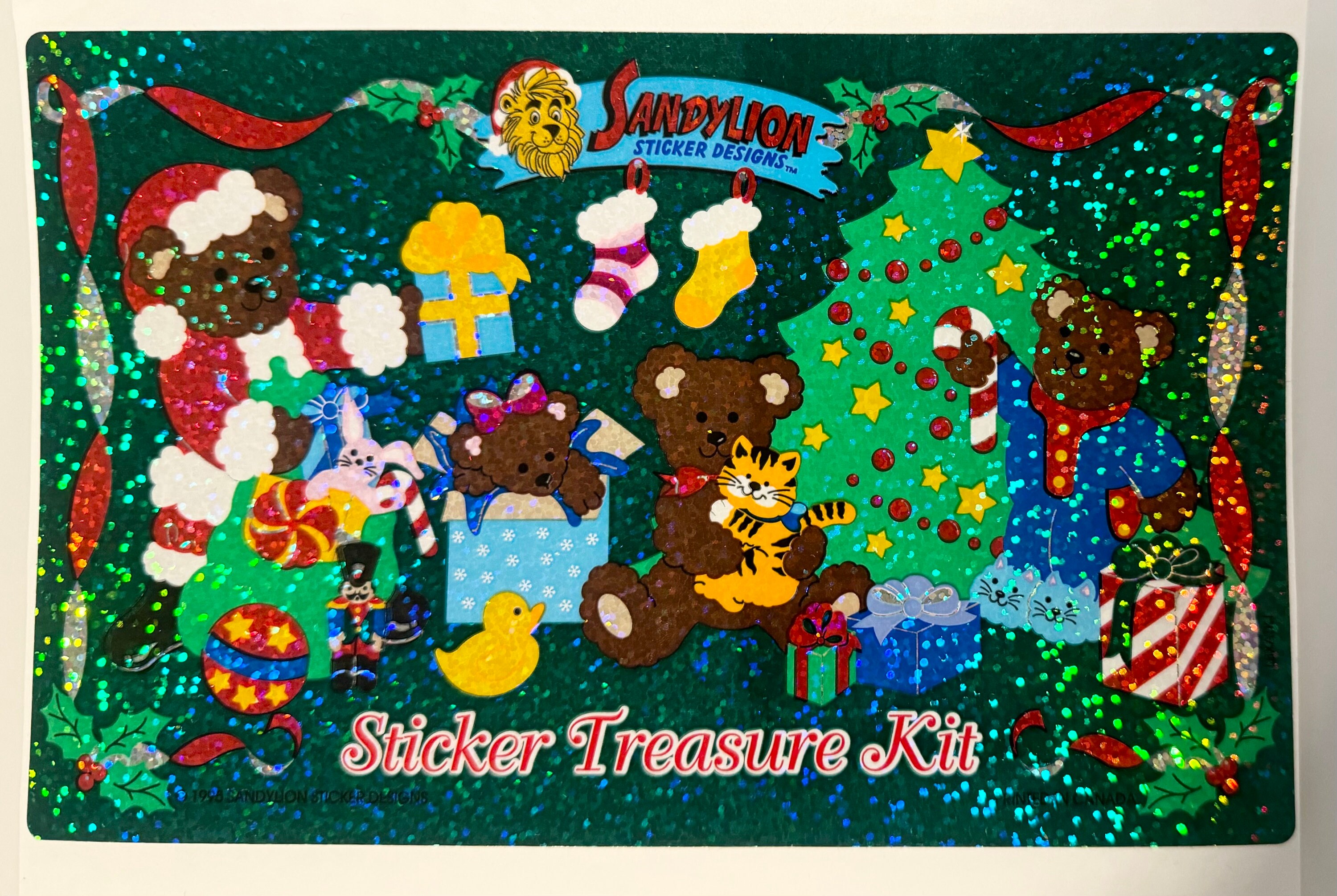 Sandylion bear sticker treasure kit ケース Sandylion bear sticker treasure kit ケース