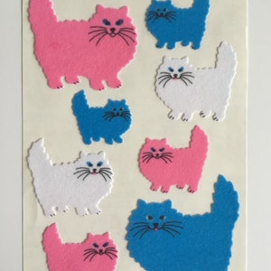 Vintage Sandylion Fuzzy Cat Maxi Sheet