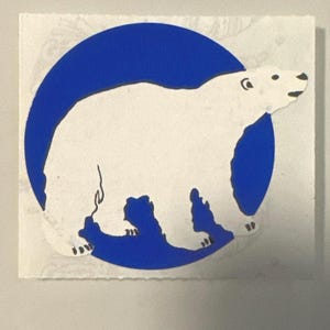 Vintage Rare Sandylion Polar Bear Sticker
