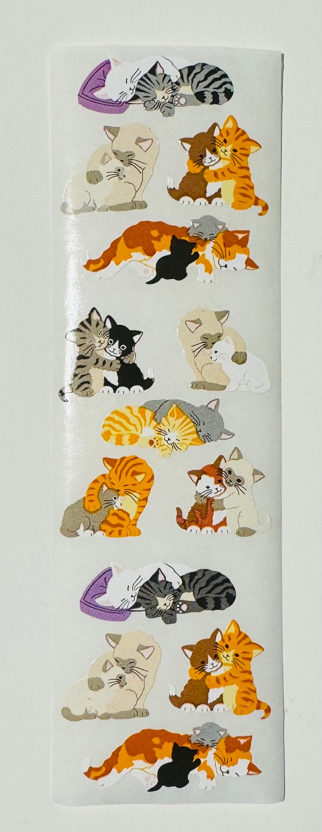 Vintage Rare Sandylion Cat Sticker Strip - Etsy