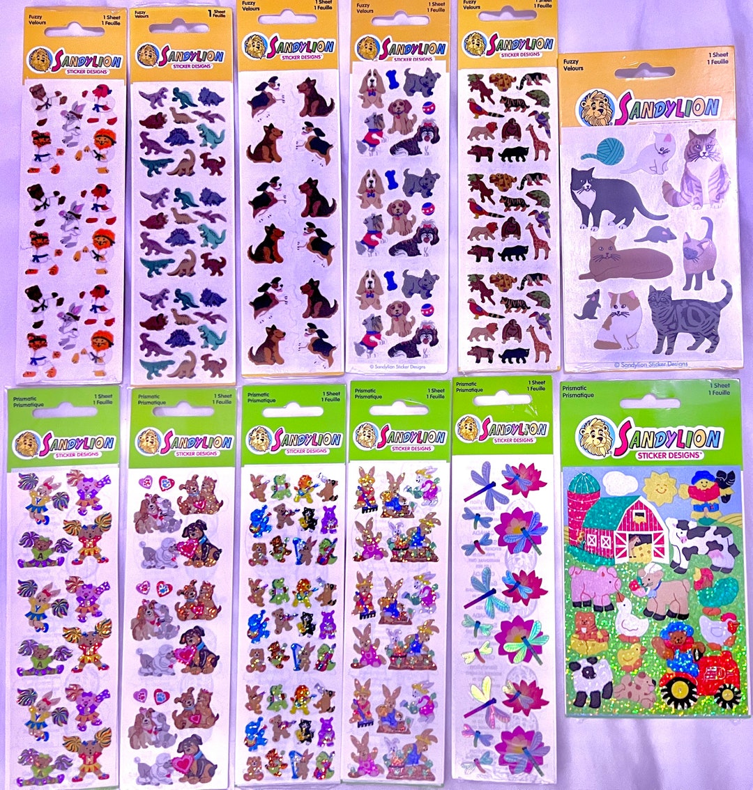 Scooby Doo Fuzzy Stickers By SandyLion, Includes 12 Stickers, New In  Package!