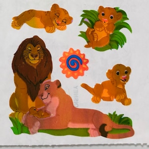 Adesivos Vintage Rare Sandylion Pearl Disney O Rei Leão