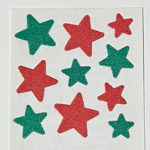 Vintage Rare Sandylion Fuzzy Star Stickers