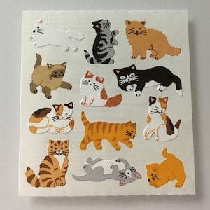 Vintage Sandylion Kromekote Cat Stickers