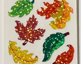 Vintage Rare Sandylion Autumn Leaves Fall Stickers