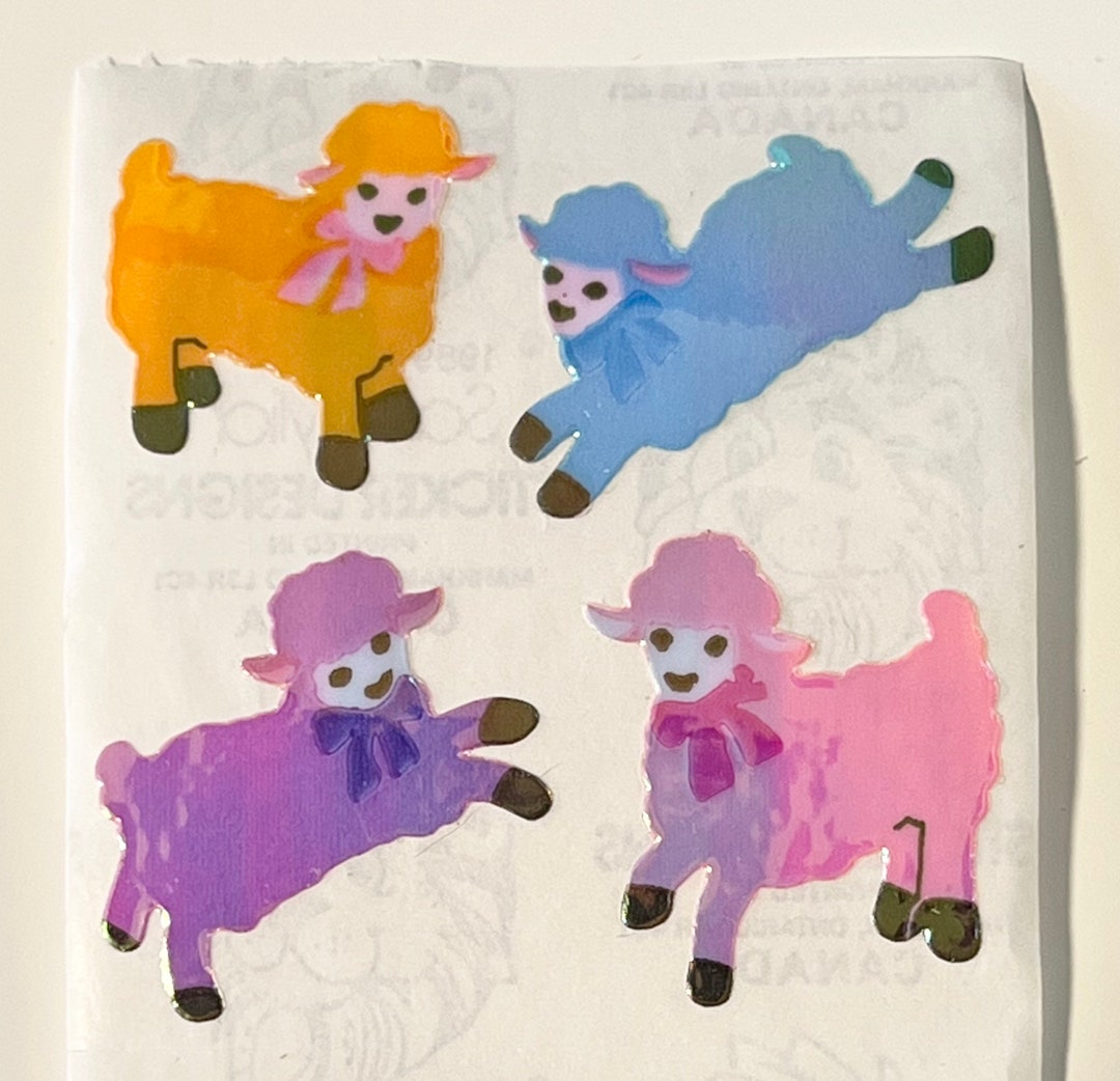 Vintage Sandylion Pearl Lamb Stickers - Etsy