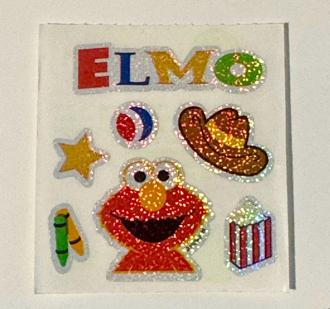Vintage Rare Sandylion Elmo Sesame Street Stickers - Etsy