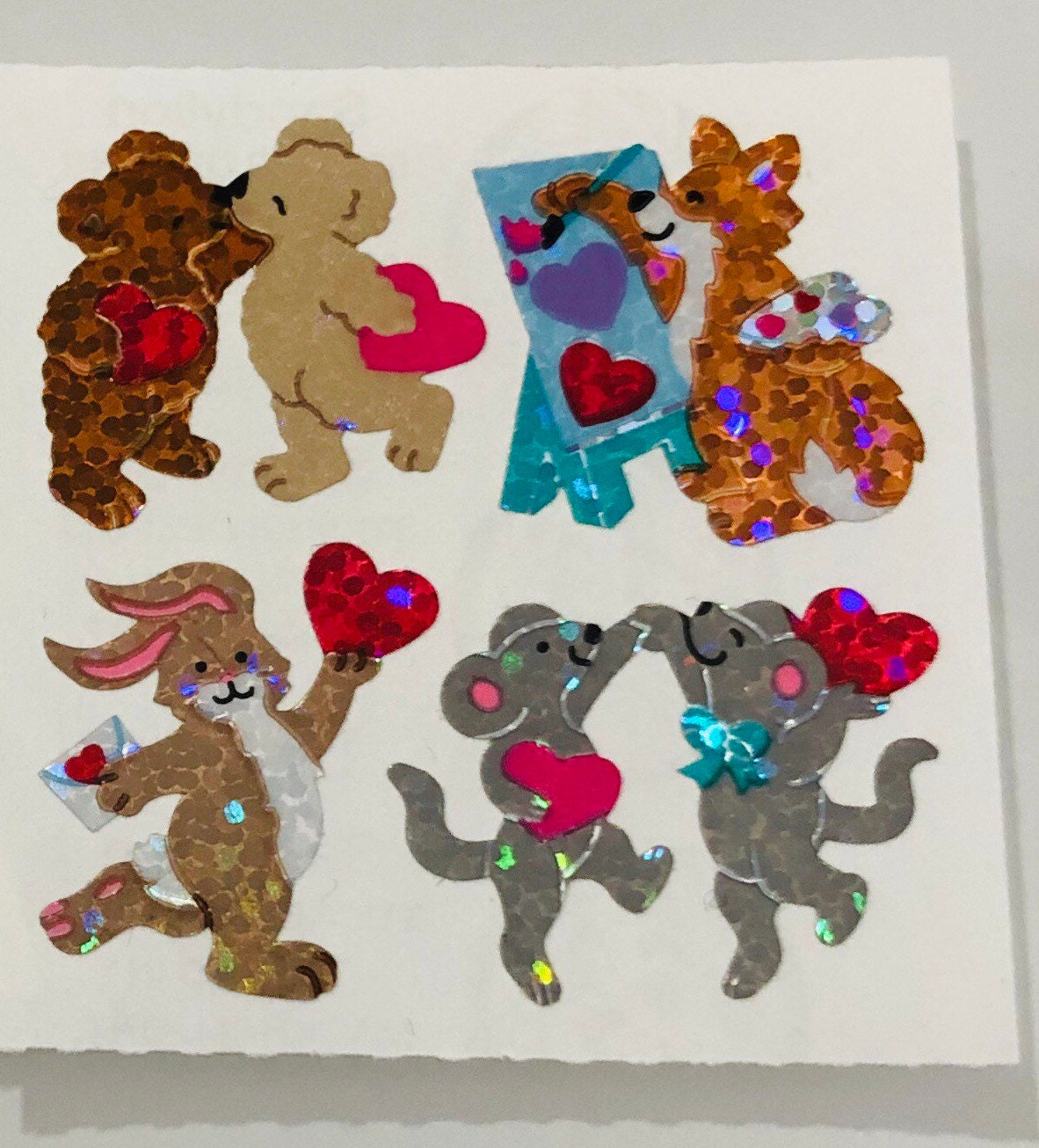 Vintage Sandylion Prism Bear on shops Rocking Horse Stickers