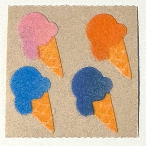 Seltene Sandylion Eiscreme-Aufkleber