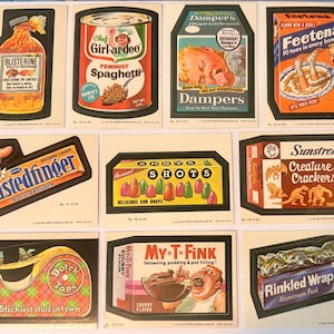 Vintage Topps Wacky Packages Stickers \