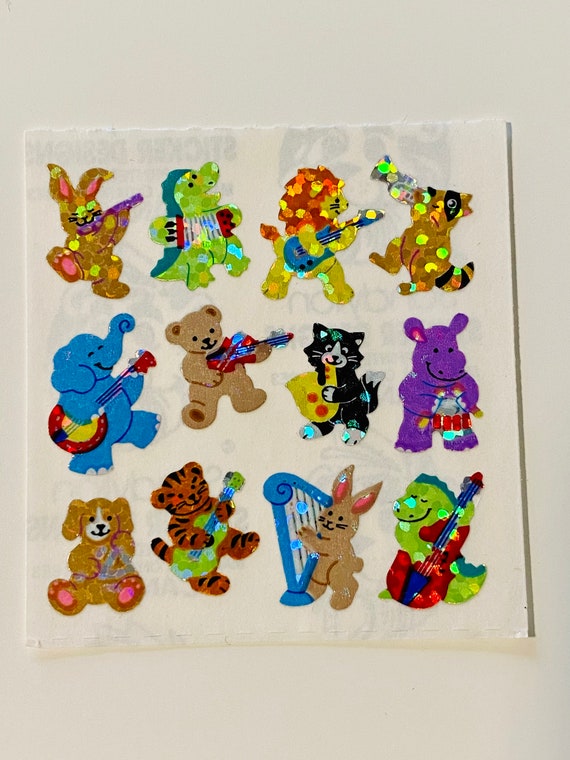 Vintage Rare Sandylion Miniature Animals Musical Stickers - Etsy