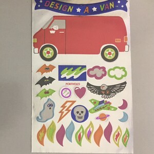 Vintage Sandylion Design A Van Maxi Activity Sheet Stickers