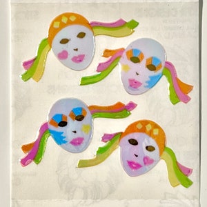 Vintage Rare Sandylion Pearl Pierrot Clown Sticker