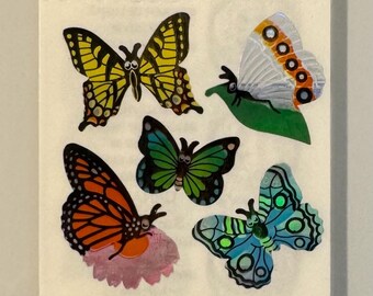 Vintage Rare Sandylion Shiny Butterfly Strip