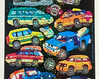 Vintage Rare Sandylion Prismatic Car Maxi Stickers