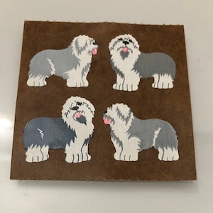 Vintage Sandylion Sheepdog Stickers