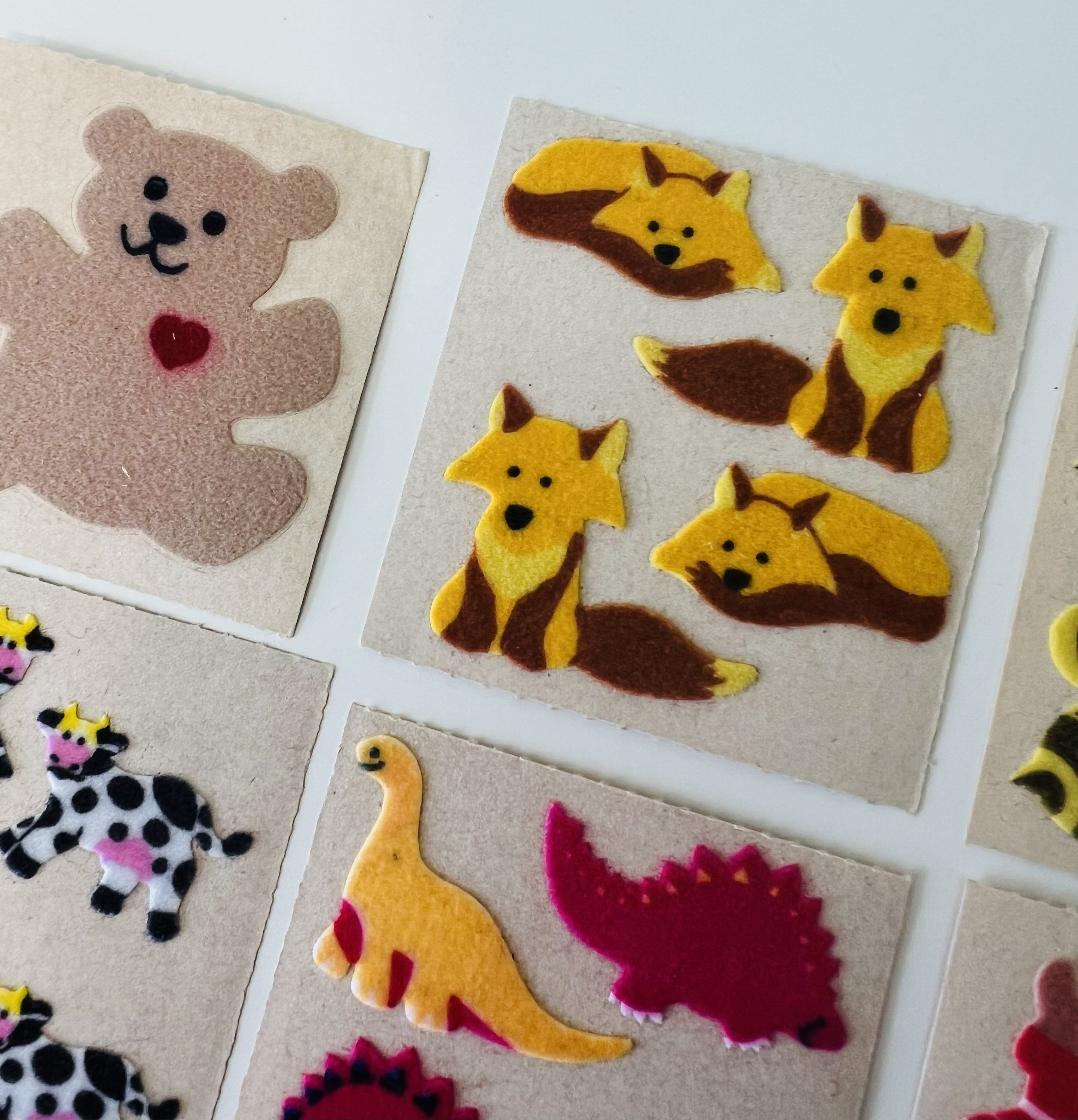Sandylion Vintage Rare Fuzzy Animals Stickers - Etsy