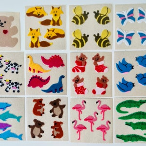 Vintage Rare Sandylion Fuzzy Stickers