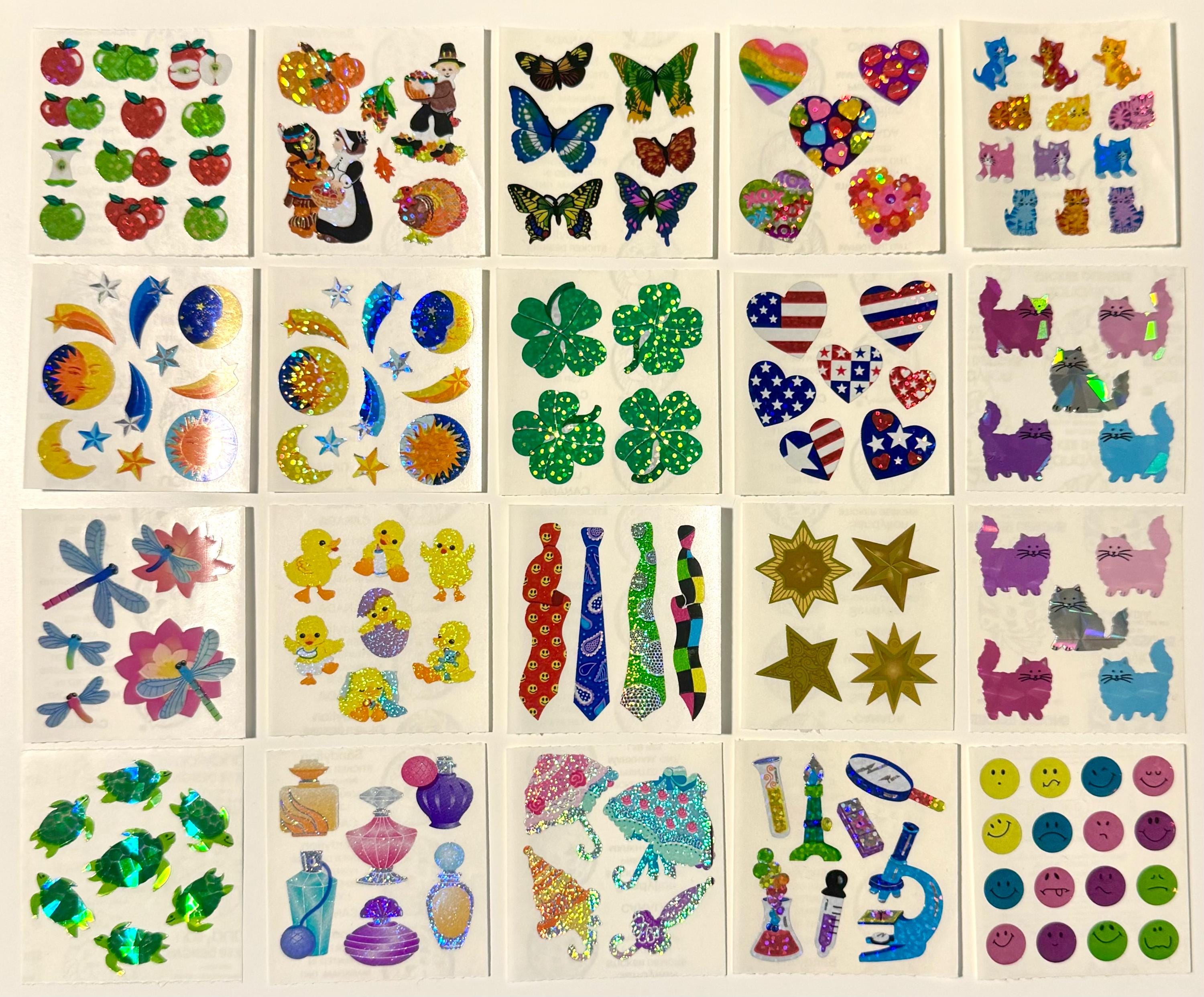 Vintage Rare Sandylion Stickers. Animals, Hearts, Perfume, Stars