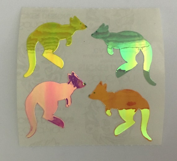Vintage Sandylion Pearl Kangaroo Stickers