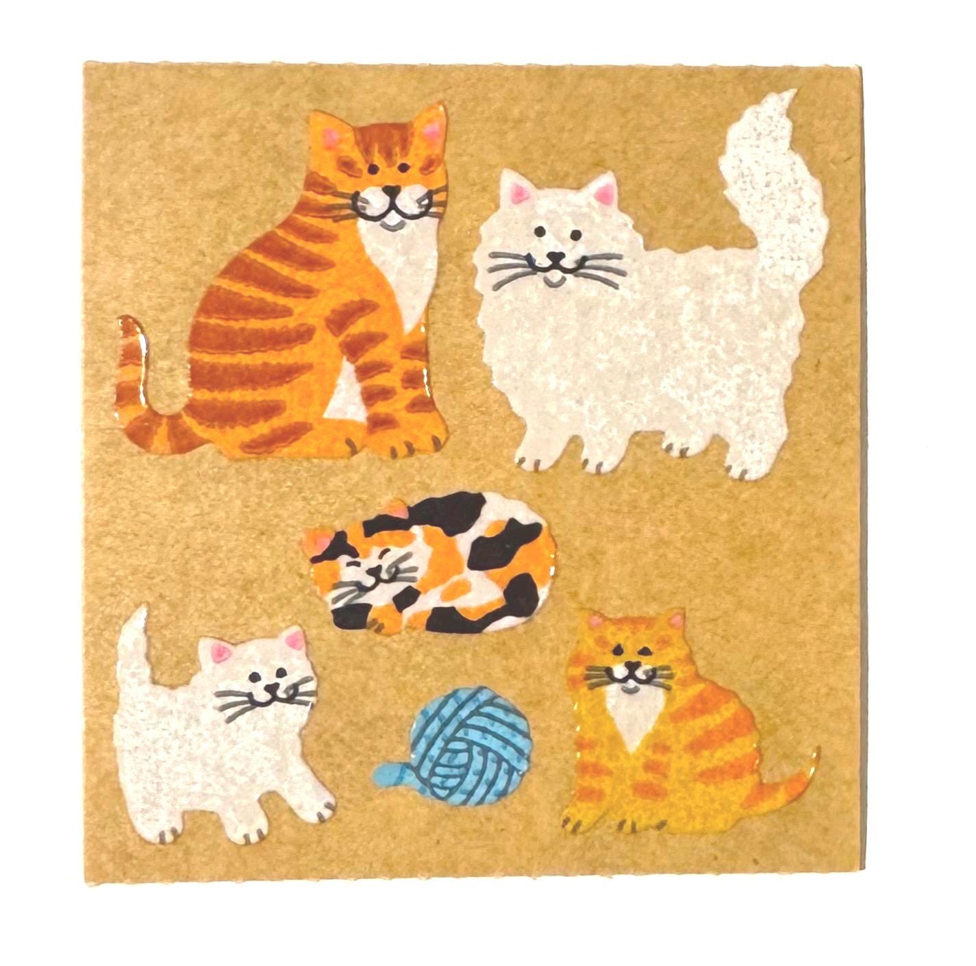 ヴィンテージのレアなサンディライオン猫の子猫ステッカー - Etsy 日本