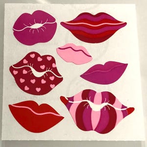 Vintage Rare Sandylion Kromekote Lip Stickers