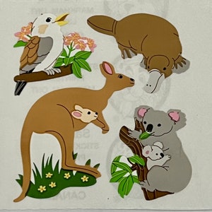 Pegatinas vintage de canguro y koala de Sandylion