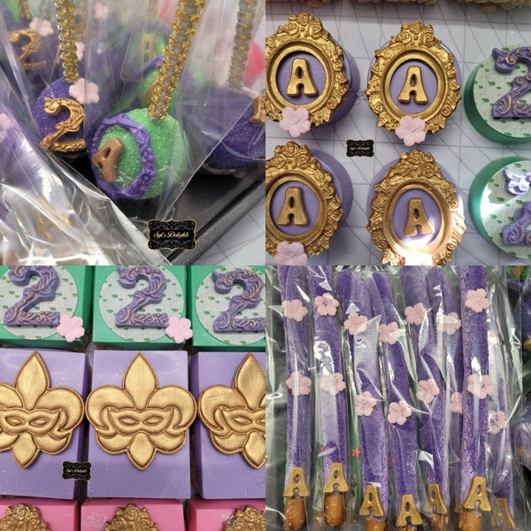 Princess and the Frog party package. Princess and the frog  goodie party favors. Princess and the frog dessert table