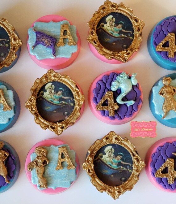 Aladdin Themed Chocolate Covered Oreo S Princess Jasmine Etsy