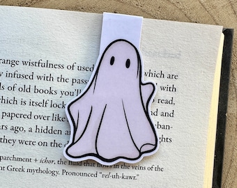 Ghost Magnetic Bookmark | Spooky Season Stationery
