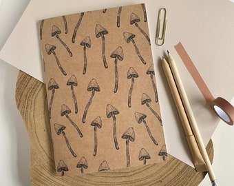 Mushroom Kraft Notebook | 14 x 20cm