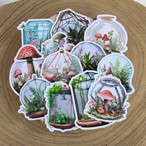 Terrariums Sticker Pack | 12 Stickers