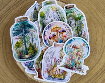 Microworlds & Ecosystem Sticker Pack | 10 Stickers