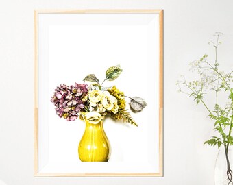 Floral Minimalist Print - Floral Wall Art - Floral Photography - Minimalist - Floral Print - Floral - Kitchen Art - Fine Art Photography
