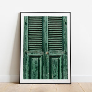 Green Door - Architectural Details - Fine Art Photography - Green Wall Art - Green Photography - Green - Malta Print  - White Wall Decor