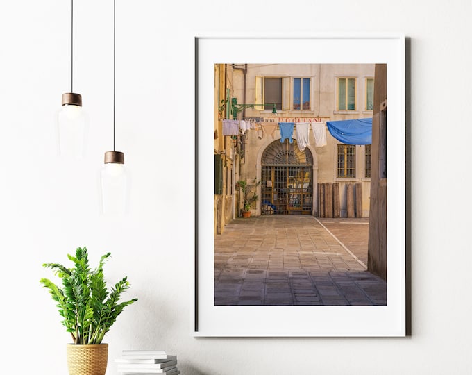 Clothesline Print - Venice Photography Print - Clothesline Wall Art - Clothesline Picture - Clothesline Photo - Wall Art - Home Decor