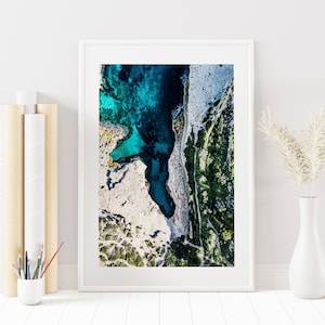 Impresión mediterránea - Obra de arte mediterránea - Impresión fotográfica de Malta - Cueva marina - Impresión oceánica - Póster oceánico - Fotografía de bellas artes