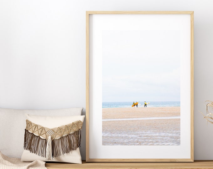 Surfer Photography Print - Cornwall Photography Print - Coastal Wall Art - Coastal Photography Print - Fine Art - Wall Art - Art - Surfing